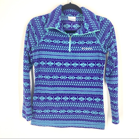 columbia patterned fleece